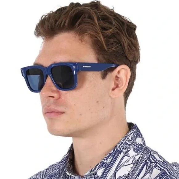 Burberry | Accessories | New Burberrydark Blue Square Mens  display picture 3